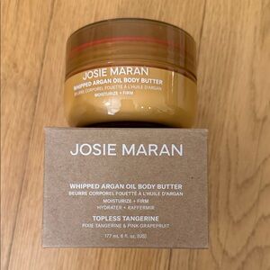NEW Josie Maran Topless Tangerine Whipped Argan Oil Body Butter 177 ml